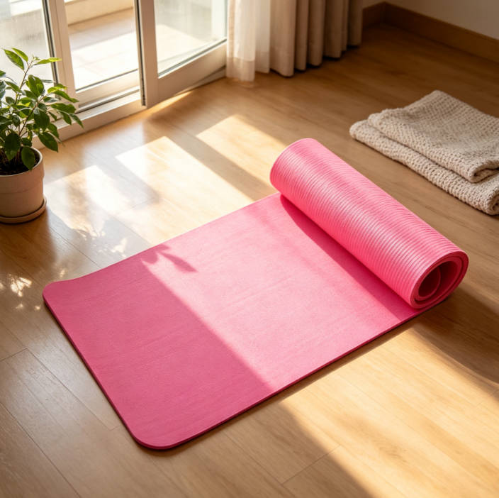 Outdoor Indoor 15mm Foldable Exercise Yoga Mat Non-Slip Thick Pad Fitness Pilates Mat Camping Sleeping Mattress (Color : 03)