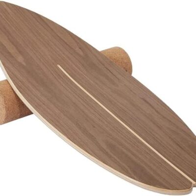 Balance Board Indoor Surfboard Surf Style Home Fitness with Wheel for Exercise, Athletic Training and Board Sports - Fun Workout Equipment For Balance, Stability and Improving Core Strength