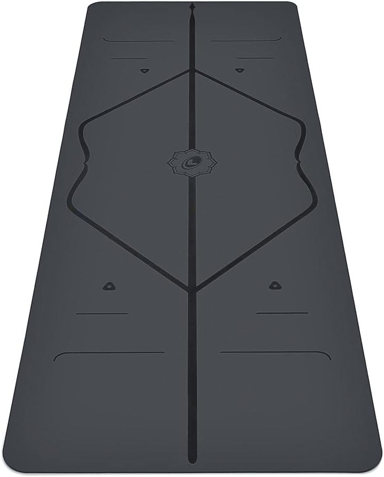 Yoga & Travel Mat & Yoga Pad Bundle Pack ?C Patented Alignment System, Eco-Friendly, Non-Slip Warrior-Grip, Made with Natural Rubber, Thick, Sweat Resistant, Comfortable - Grey/Grey/Grey - Image 2