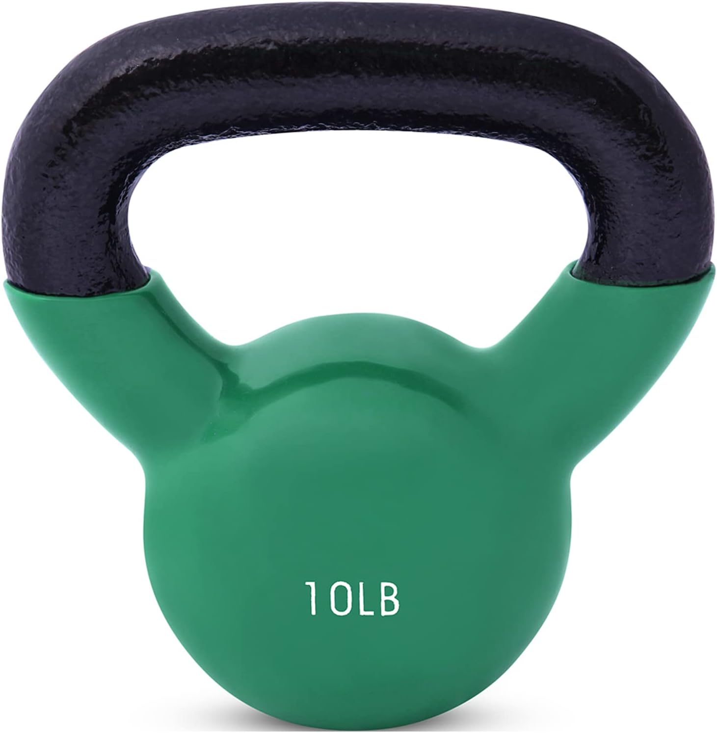 Vinyl-Coated Cast Iron Kettlebell Weight, Non-Slip Coating for Home Strength Training