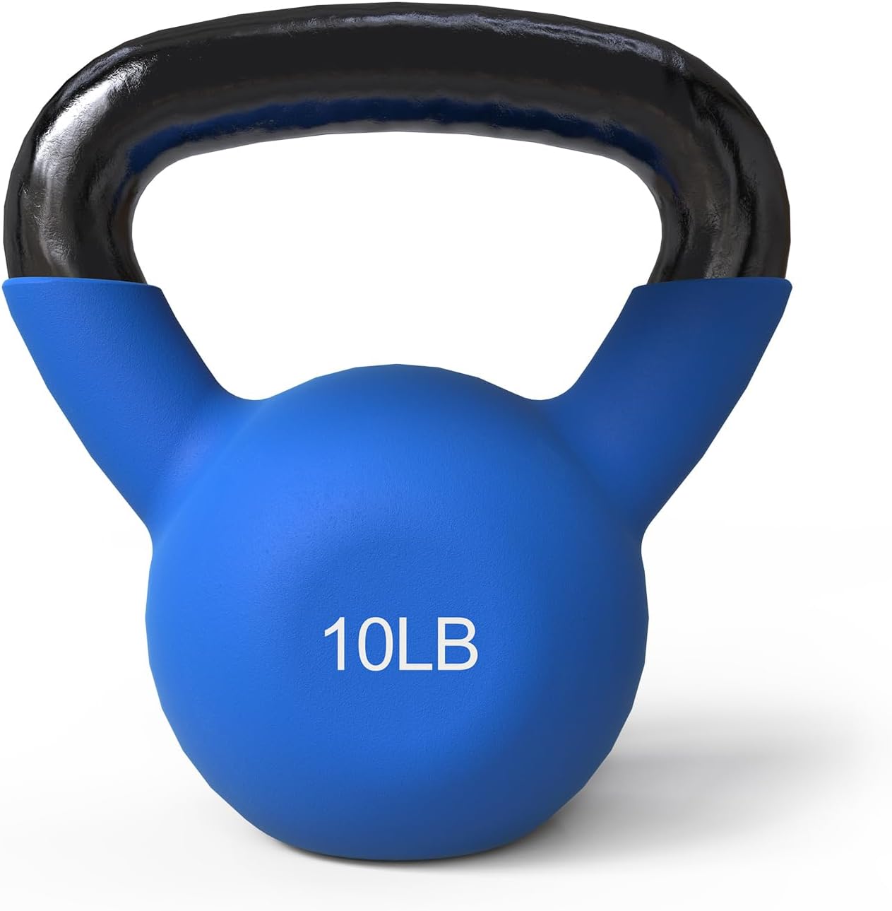 Neoprene-Coated Cast Iron Kettlebell Set, 5?C30 lb, Solid Weight with Wide Grip Handle and Flat Bottom for Full-Body Home Training