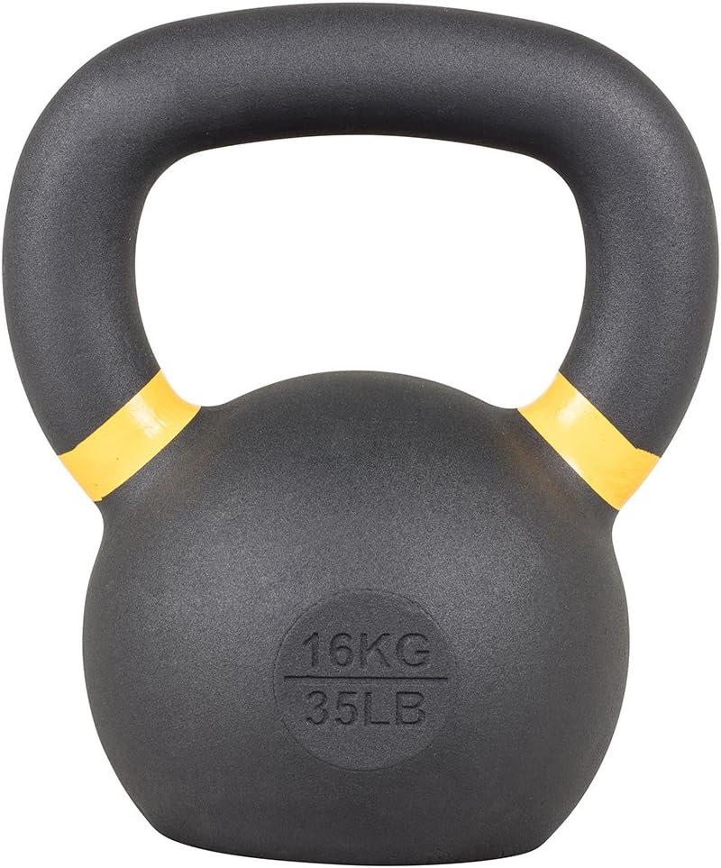 Strength Training Kettlebell Weight for Home Gym, Durable Build with Wide Grip Handle