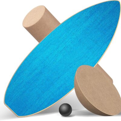 Balance Boards for Adults,Balance Trainer - Wooden Balance Board,Surface anti-slip treatment Including Roller,Half Ball And Balance Ball