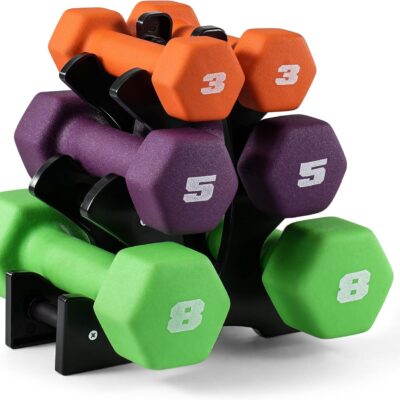 Neoprene Dumbbell Set, Soft Coated Hand Weights with Non-Slip Grip for Home Exercise